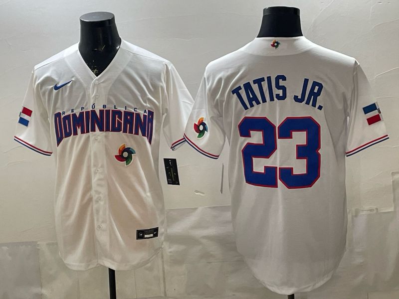 Men 2026 World Cub #23 Tatis jrWhite Nike MLB Jersey style 07